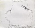 Ördögbőr vázlat, 1998, ceruza, papír, 25x32 cm
