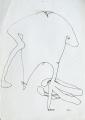 Táltosbőr vázlat, 1998, tus, papír, 29,5x21 cm