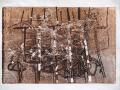 B ol, Kerítés, 1996, monotípia, papír, 35x46 cm