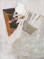 Gang, 1990 kl, sgraffito, hungarocell, farost, 138,5x104 cm