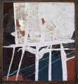 Fekete kerítés, 1995, sgraffito, hungarocell, 86x78,5 cm, (magántulajdon)