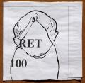 RET 100, 2002, kollázs, tus, papír, 38x38 cm