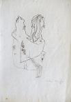 Séta, 1995, tus, papír, 42x29,5 cm
