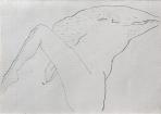 G. Akt, 2002 kl, kréta, papír, 25x35 cm, (magántulajdon) G. Akt, 2002 kl, kréta, papír, 25x35 cm, (magántulajdon)