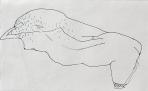 G. Akt, 2002 kl, tus, papír, 21x34 cm, (magántulajdon)