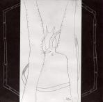 Ördögbőr III., 1998, ceruza, pasztell, papír, 20x20 cm