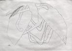 Táltos, 1998, ceruza, papír, 19,5x28 cm