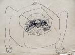 Táltos vázlat, 2000 kl, tus, papír, 19x29 cm Táltos vázlat, 2000 kl, tus, papír, 19x29 cm