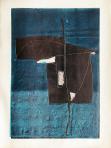 Madárijesztő, 1972 kl, monotípia, papír, 710x480 mm