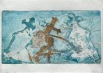 Öreg temető, 1992, monotípia, papír, 25x35 cm