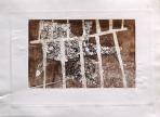 B ol, Kerítés, 1996, monotípia, papír, 35x50 cm