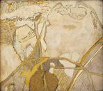 Napraforgók, 1991, sgraffito, hungarocell, 85x75 cm, (Kortárs Magyar Galéria Dunaszerdahely)