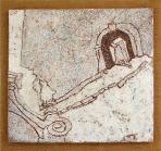 Eger, 2002, sgraffito, vászon, hungarocell, farost, 59x62 cm, (Budaörsi Önkormányzat)