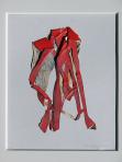 Hajtogatott, 2001, kollázs, vegyes technika, papír, 41,5x34,5 cm Hajtogatott, 2001, kollázs, vegyes technika, papír, 41,5x34,5 cm