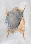 Dudás, 2001-03 kl, kollázs, pasztell, papír, 100x70 cm