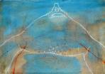 Strandon-Egyszemű, 2003 kl, olaj, pasztell, vászon, 32x44 cm