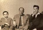 Édesapjával (K. István, balra György, jobbra László), 1960